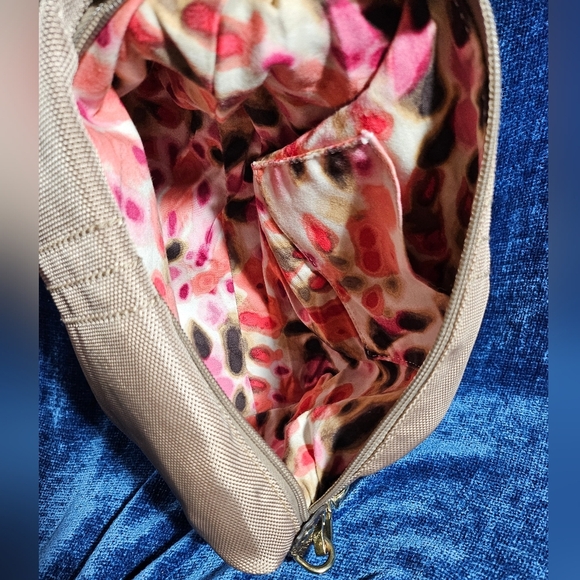 JPK Paris 75 Champagne Tan Nylon Rectangle Shoulder Bag - Picture 9 of 10